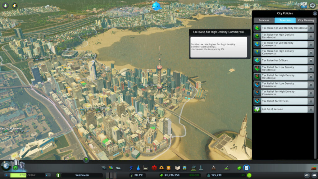 Cities Skylines Policies