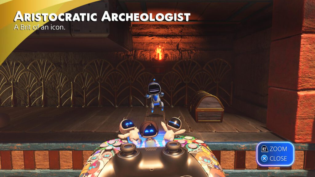 Astro Bot Aristocratic Archeologist Lara Croft from Tomb Raider