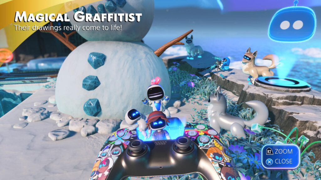 Astro Bot Magical Graffitist Ash from Concrete Genie