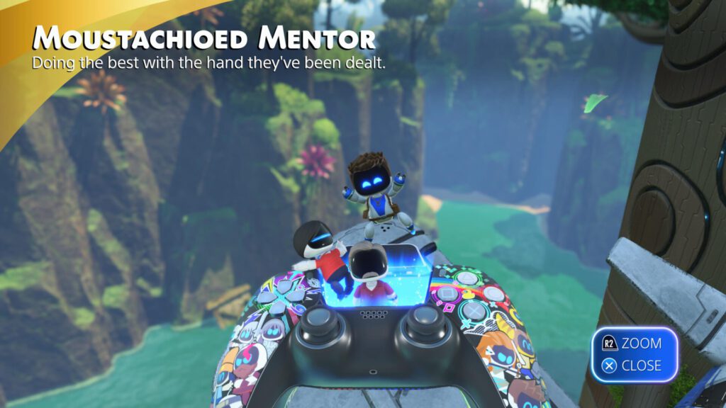 Astro Bot Moustachioed Mentor Sully from Uncharted