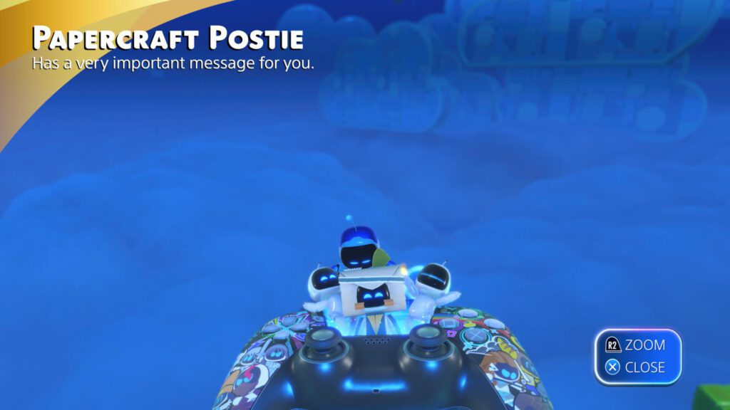 Astro Bot Papercraft Postie The Messenger from Tearaway