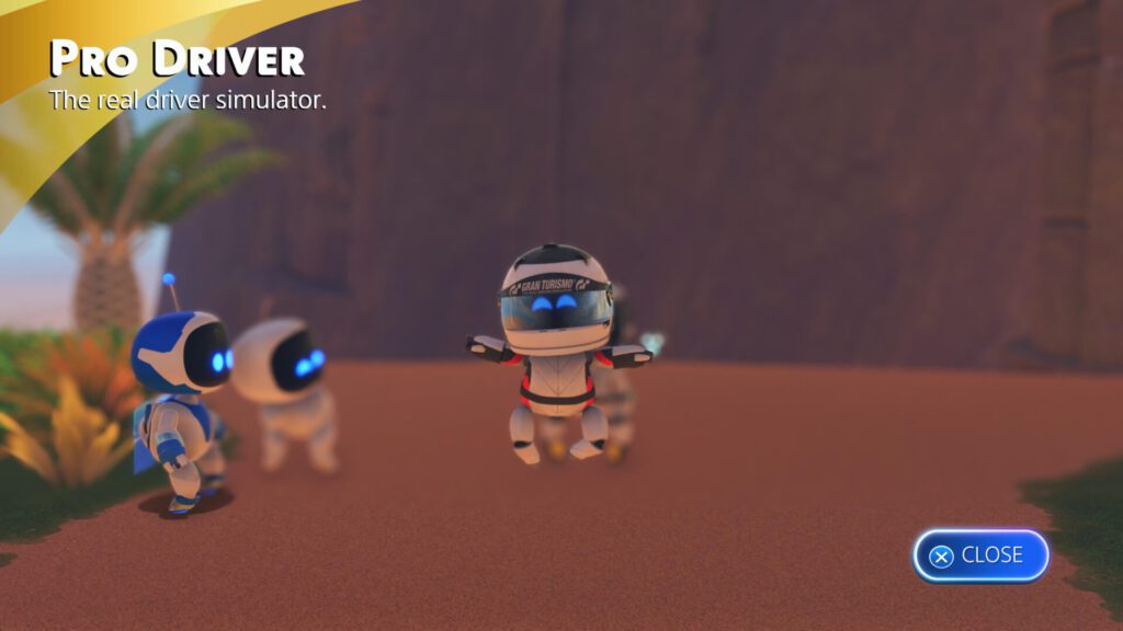 Astro Bot Pro Driver Driver from Gran Turismo