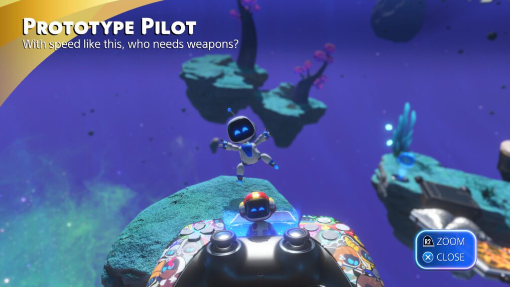 Astro Bot Prototype Pilot Piranha Racer from WipEout