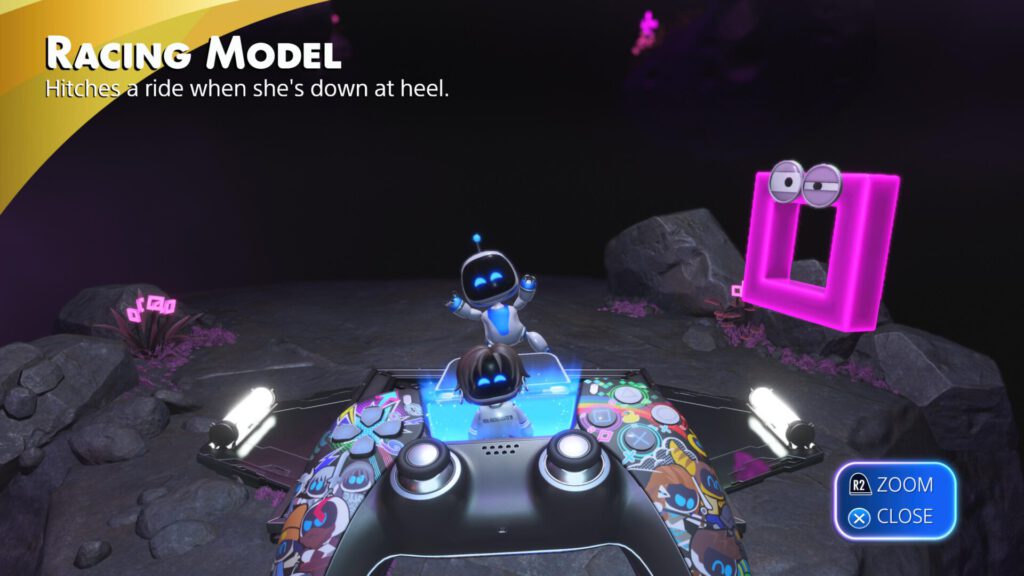 Astro Bot Racing Model Girl from Ridge Racer