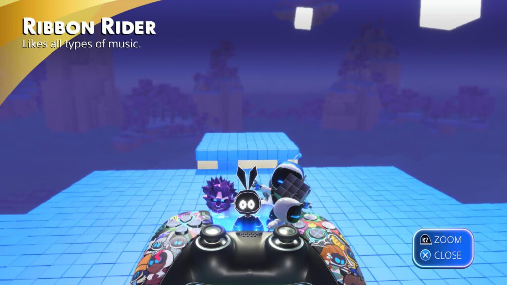 Astro Bot Ribbon Rider Vibri from Vib Ribbon