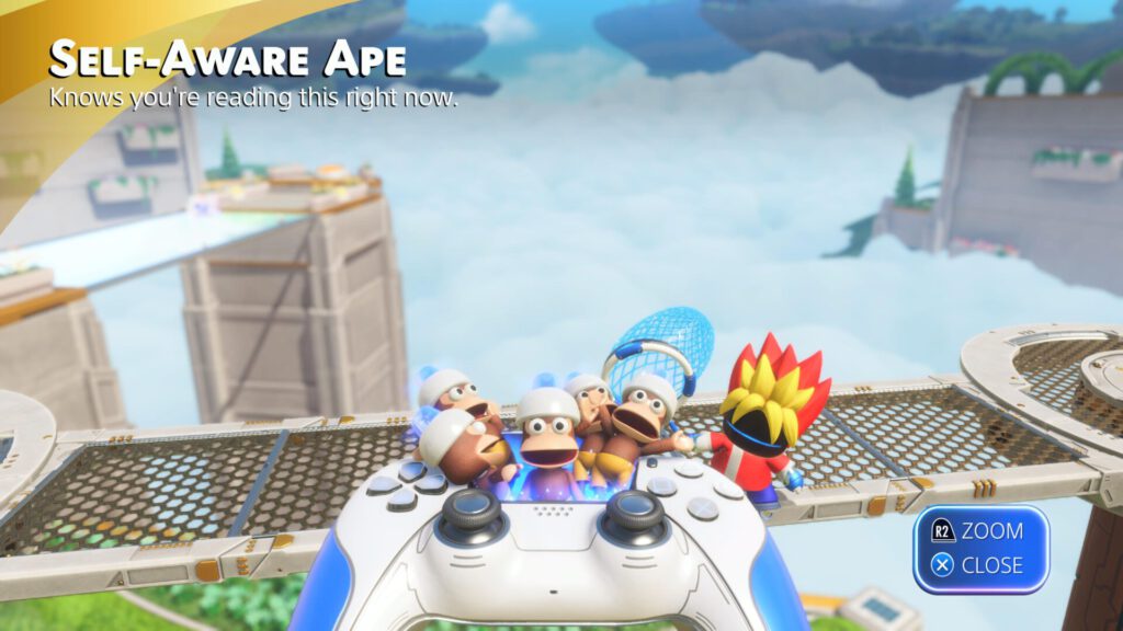 Astro Bot Self-Aware Ape Ape from Ape Escape