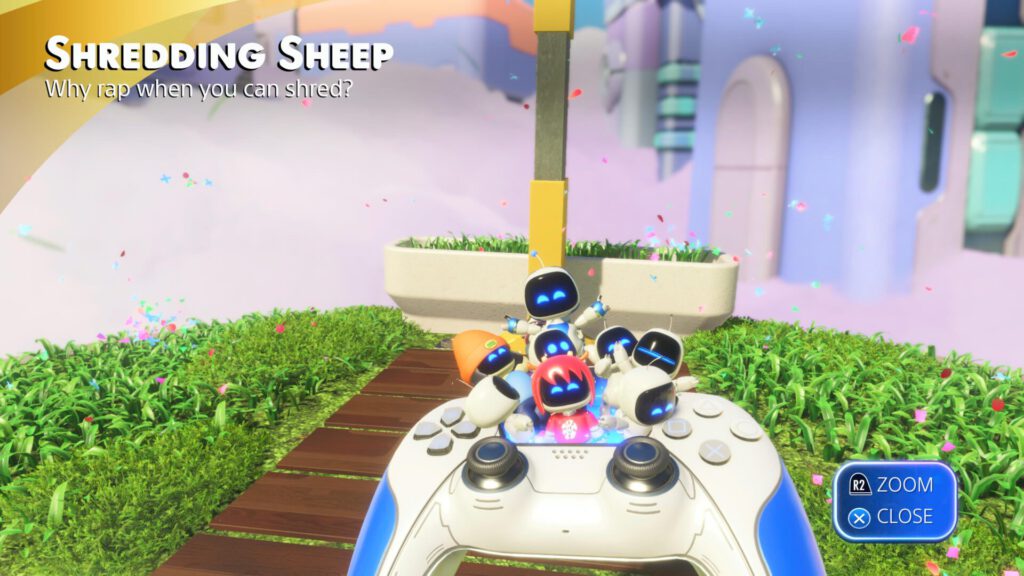 Astro Bot Shredding Sheep Lammy from Parappa the Rapper