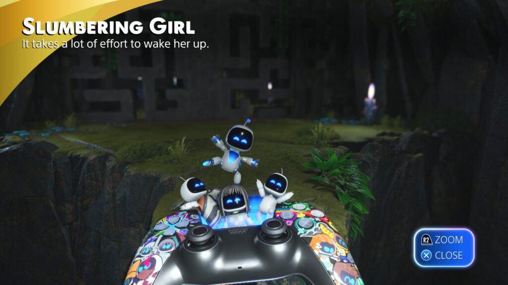 Astro Bot Slumbering Girl Mono from Shadow of the Colossus