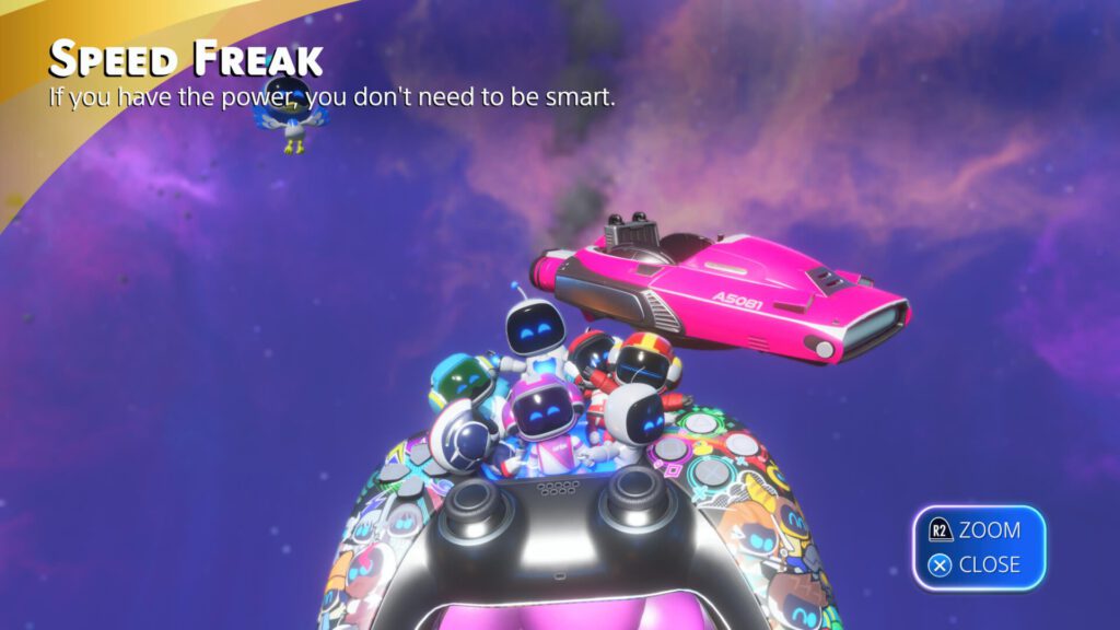 Astro Bot Speed Freak Qirex Racer from WipEout