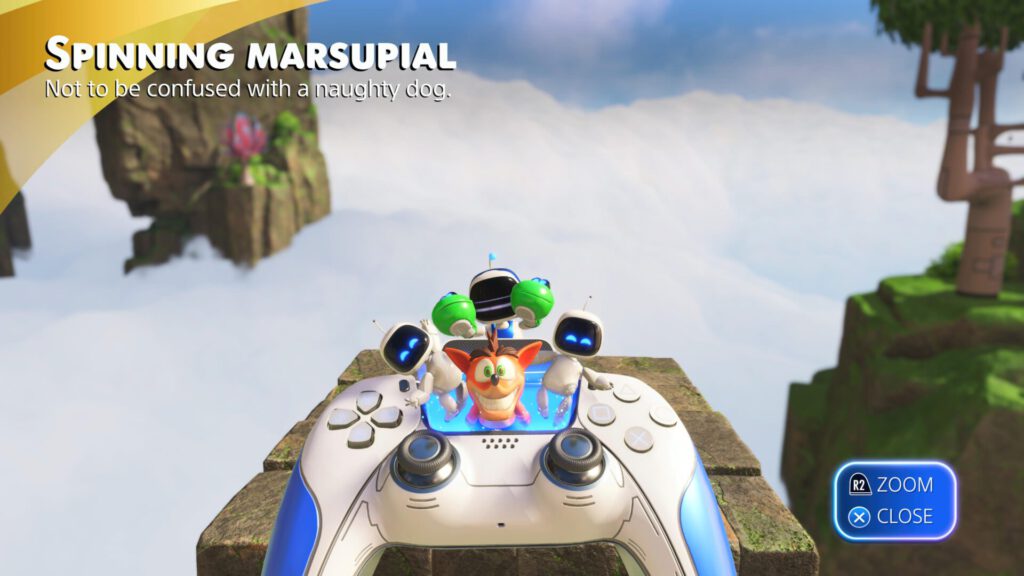 Astro Bot Spinning Marsupial Crash from Crash Bandicoot