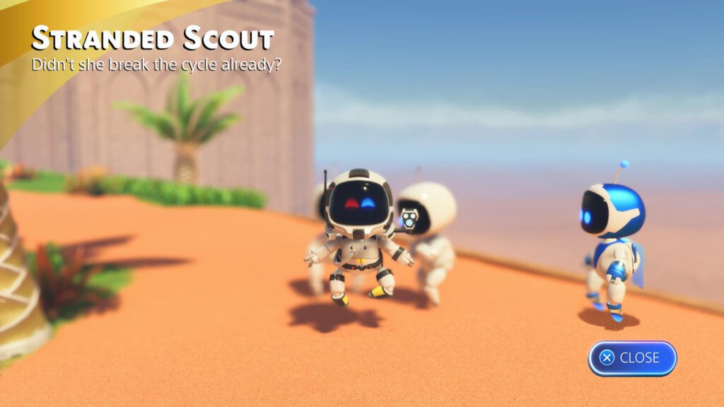 Astro Bot Stranded Scout Selene from Returnal