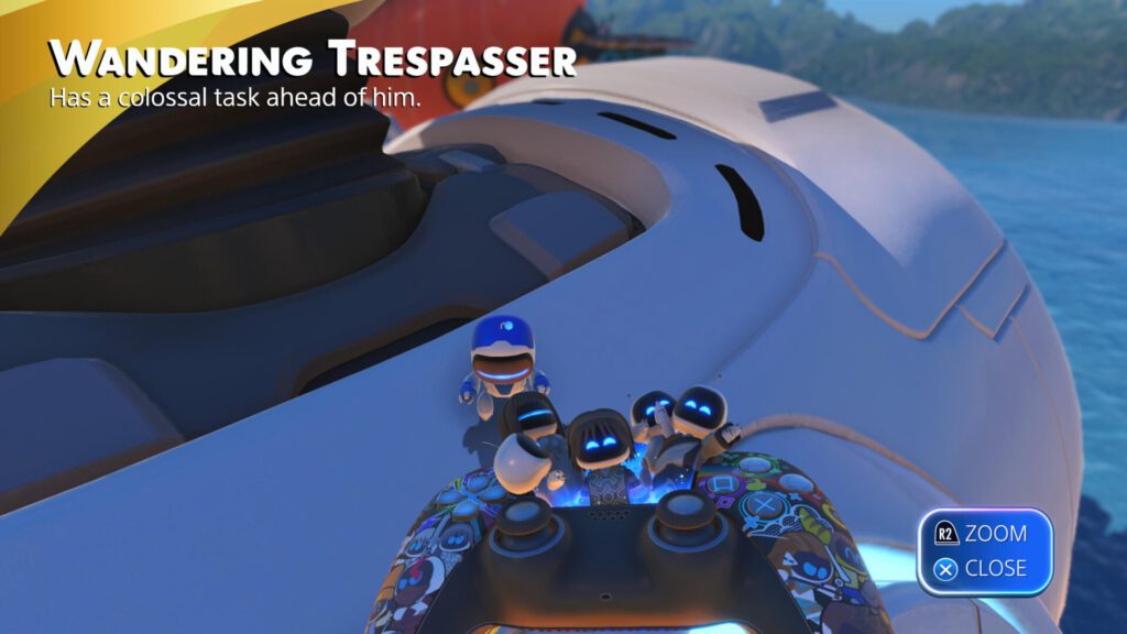 Astro Bot Wandering Trespasser Wander from Shadow of the Colossus